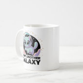 Alien Cat Cosmic Design Space Kitty Sci-Fi Artwork Kaffeetasse (Vorderseite Links)