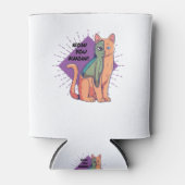 Alien Cat Design Classic T - Shirt Dosenkühler (Vorderseite)