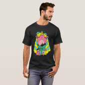 Alien Cat Entführung von Menschen Ufo T-Shirt (Vorne ganz)