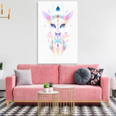 Alien Cat Gesichtsausdruck Leinwanddruck (Insitu (Wohnzimmer))