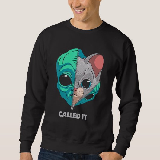 Alien Cat Pastel Goth Kitten Astronaut S Sweatshirt (Vorderseite)