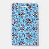 Alien Cat Pattern Ausweis (Rückseite)