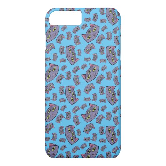 Alien Cat Pattern Case-Mate iPhone Hülle (Rückseite)