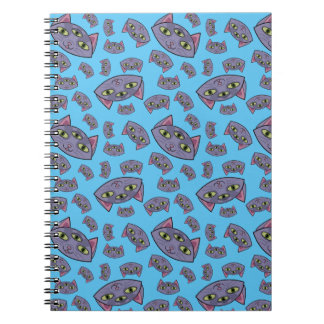 Alien Cat Pattern Notizblock