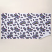 Alien Cat Pattern Strandtuch (Vorderseite)