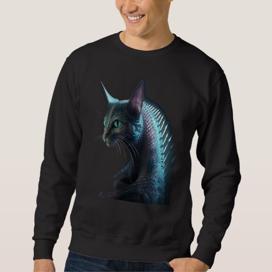 Alien Cat Sweatshirt (Vorderseite)