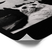 Alien Cat Ufo - Clic Fit, Round Neck, Poster (Ecke)