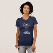 Alien Cat UFO Spaß T-Shirt (Vorne ganz)