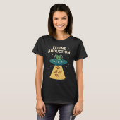 Alien Cats - Funny Feline Abduction T - Shirt (Vorne ganz)