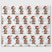 Alien Christmas Pattern Geschenkpapier (Flach)