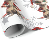 Alien Christmas Pattern Geschenkpapier (Rolleneckpunkt)