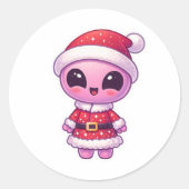 Alien Christmas Sticker 2 (Vorderseite)
