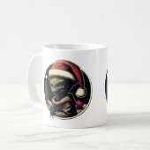 Alien Christmas Sticker Art Classic Tasse, 11 oz Kaffeetasse (Vorderseite Links)