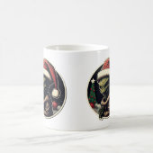 Alien Christmas Sticker Art Classic Tasse, 11 oz Kaffeetasse (Mittel)