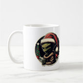 Alien Christmas Sticker Art Classic Tasse, 11 oz Kaffeetasse (Links)