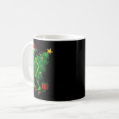 Alien Christmas Tree Lights Xmas Boys Men Kaffeetasse (Vorderseite Links)
