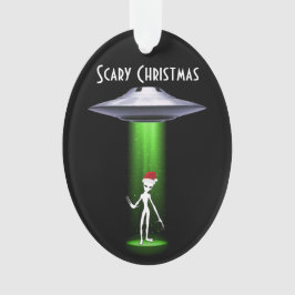 Alien Christmas 🛸 UFO Funny Festive Fabulous Ornament