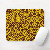 Alien Circuit II - Bernstein auf Dunkelbraun Mousepad (Mit Mouse)