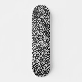 Alien Circuit III - Schwarz in Weiß Skateboard (Vorne)