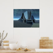 Alien City Gingezel Darstellend Arts Center Poster (Küche)