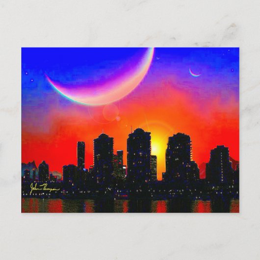 Alien City Post Card Postkarte (Vorderseite)