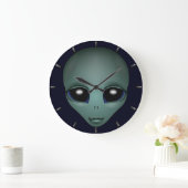Alien Clock ET Geschenk Alien Dekoration Alien Ges Große Wanduhr (Zuhause)