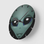 Alien Clock ET Geschenk Alien Dekoration Alien Ges Runde Wanduhr (Winkel)