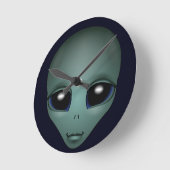 Alien Clock ET Geschenk Alien Dekoration Alien Ges Runde Wanduhr (Winkel)