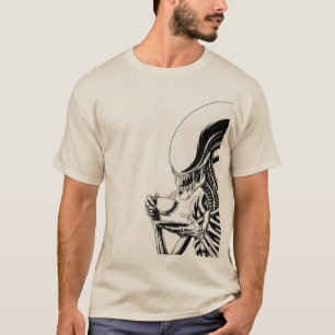 Alien Coffee - Funny Sci-Fi Horror Parody T-Shirt