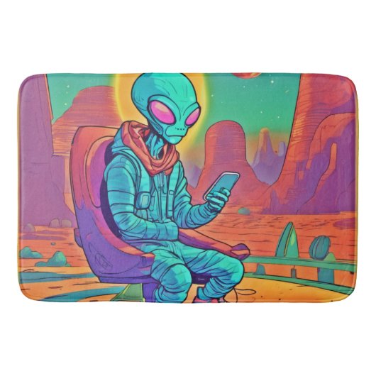 Alien Coolness entfesselt Badematte (Vorderseite)
