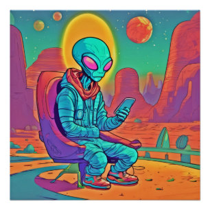 Alien Coolness entfesselt Poster
