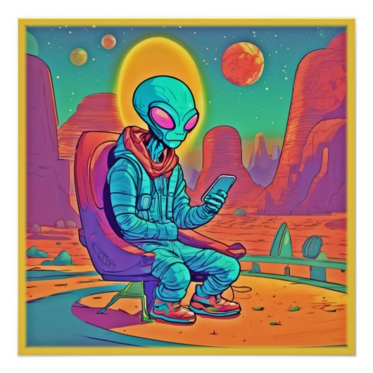 Alien Coolness entfesselt Poster (Vorderseite)