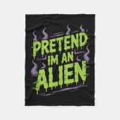 Alien Costume  Fleecedecke (Vorderseite)