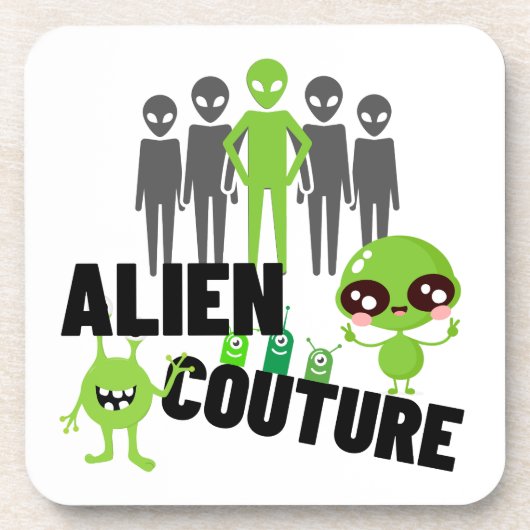 Alien Couture.w Getränkeuntersetzer (Vorderseite)