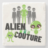 Alien Couture.w Steinuntersetzer (Vorderseite)