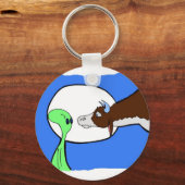 Alien Cow Schlüsselanhänger (Vorderseite)