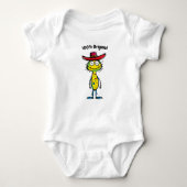 Alien Cowboy Colorful Fun Baby Strampler (Vorderseite)