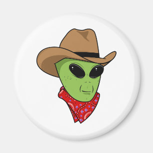 Alien Cowboy Magnet