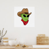 Alien Cowboy Poster (Küche)
