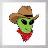 Alien Cowboy Poster (Vorne)