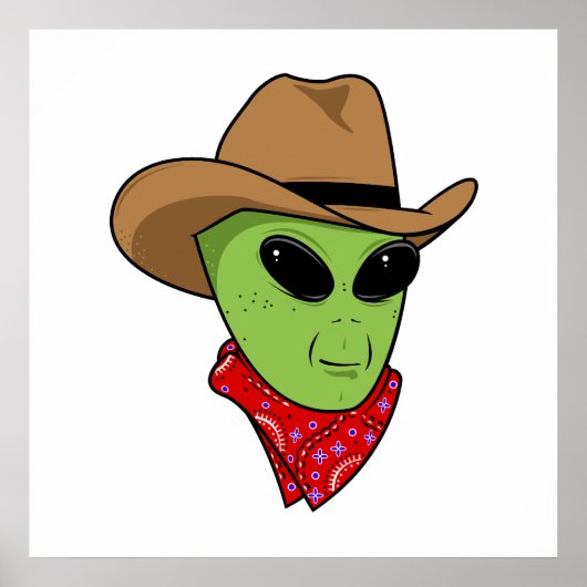 Alien Cowboy Poster (Vorne)