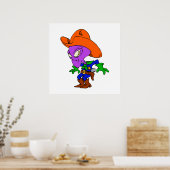 Alien Cowboy Poster (Küche)
