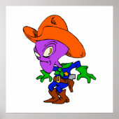 Alien Cowboy Poster (Vorne)