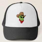 Alien-Cowboy Truckerkappe (Vorderseite)