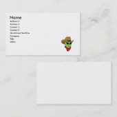 Alien-Cowboy Visitenkarte (Vorne/Hinten)