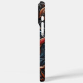 Alien Craft Amid Vibrant Muster Case-Mate iPhone Hülle (Rückseite / Links)