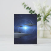 Alien Craft Postkarte (Stehend Vorderseite)