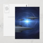 Alien Craft Postkarte (Vorne/Hinten)