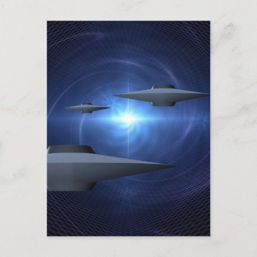Alien Craft Postkarte (Vorderseite)
