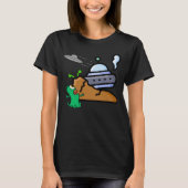 Alien Crash Landing Retro.b T-Shirt (Vorderseite)